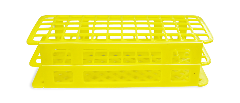 Test Tube Rack, 60 Holes,Yellow, Each