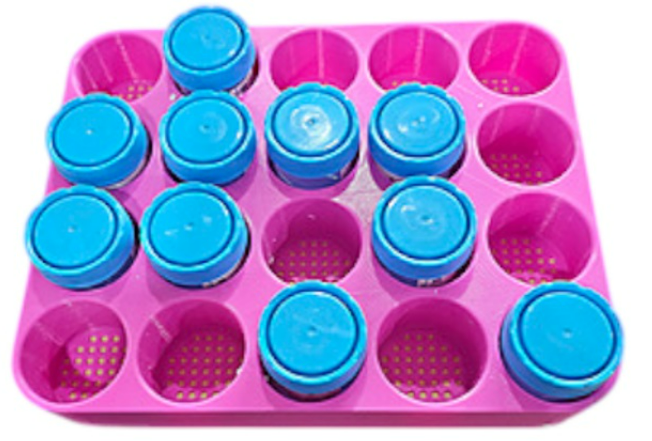 Diaguru 45mm Container/Jar Try/Rack To Hold 20pcs