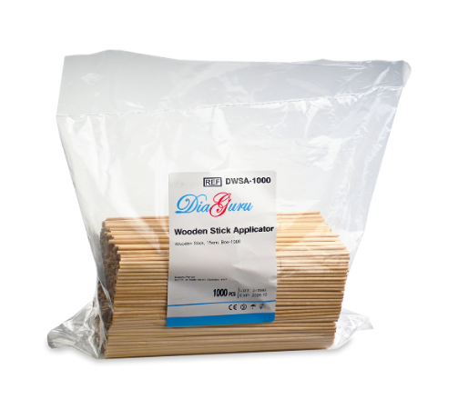 Diaguru Wooden Applicator Stick 150mm, 1000Pcs/Bag, 50Bags/CTN