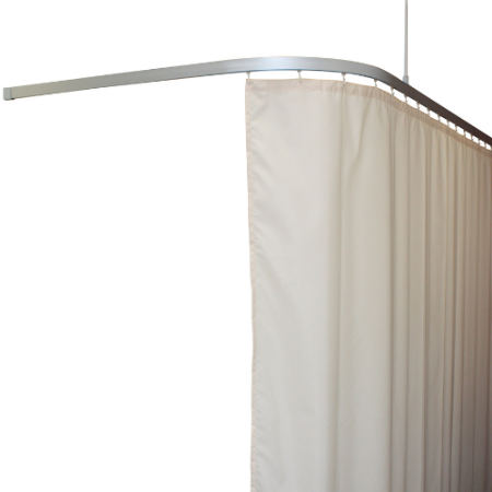 Curtain Tracks; Straight-Shape; Including Wall Brackets, Ceiling Support, Roller Swivel Runners