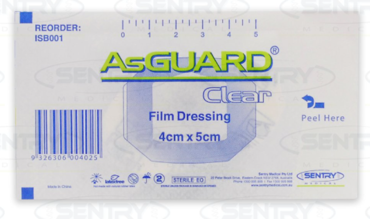 Film Dressing w/o pad 4x5cm Box/50