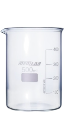Medilab Beaker Low Form Graduated with Spout 1000ml, Each