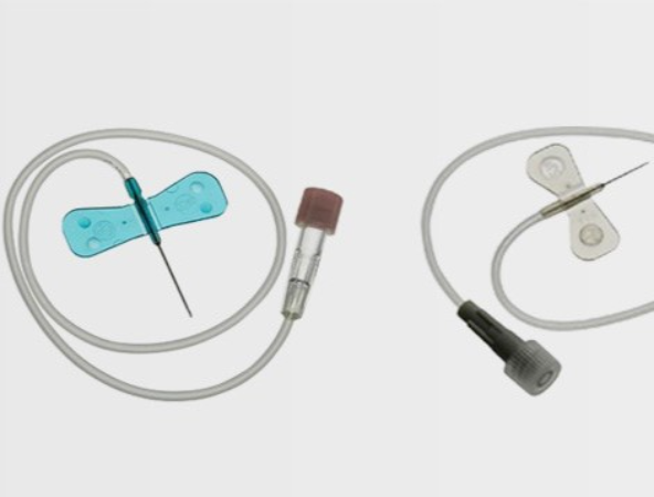 Surflo Non-Safety Winged Infusion Sets; 19G x 19mm Long Tube 30cm Beige Box/50